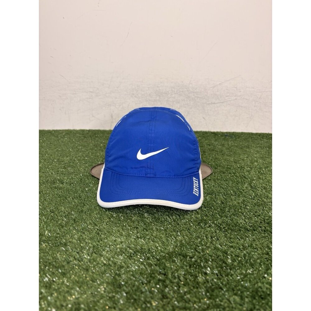 Kentucky Wildcats hat cap strap back blue white nike featherlight lighweight men